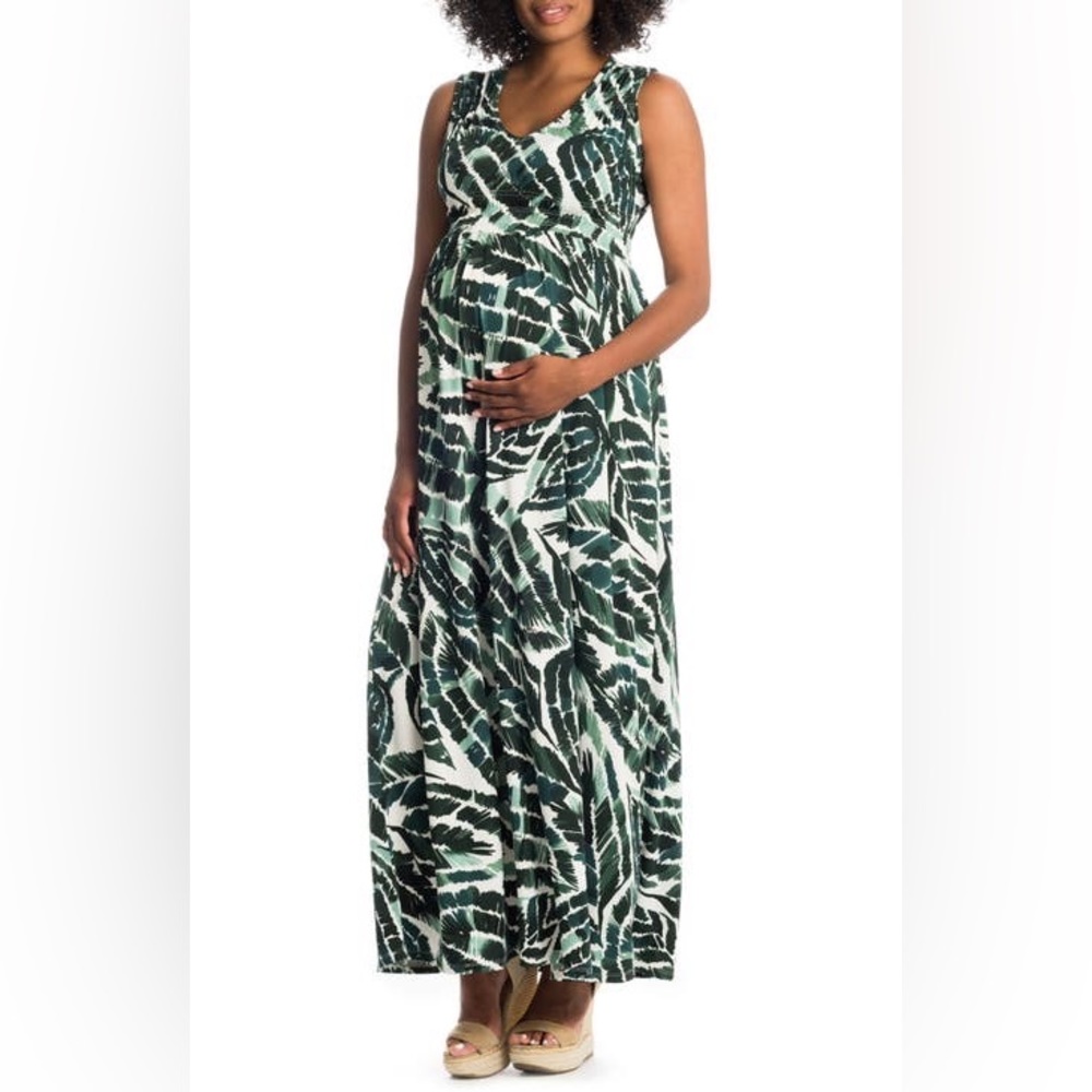 Everly Grey Valeria Maternity/Nursing Maxi Dress Size Medium